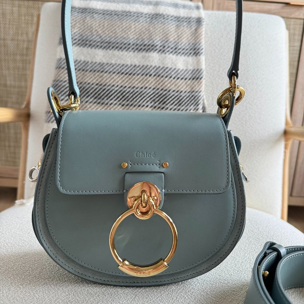 Chloe small Tess Bag - baby blue color